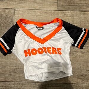 Hooters uniform cropped football top